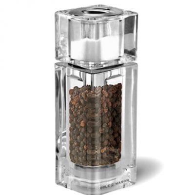 Cole & Mason Precision Cube Acrylic Combi Pepper Mill & Salt Shaker